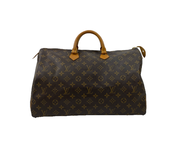 Louis Vuitton Speedy 40 Handbag with Monogram Canvas