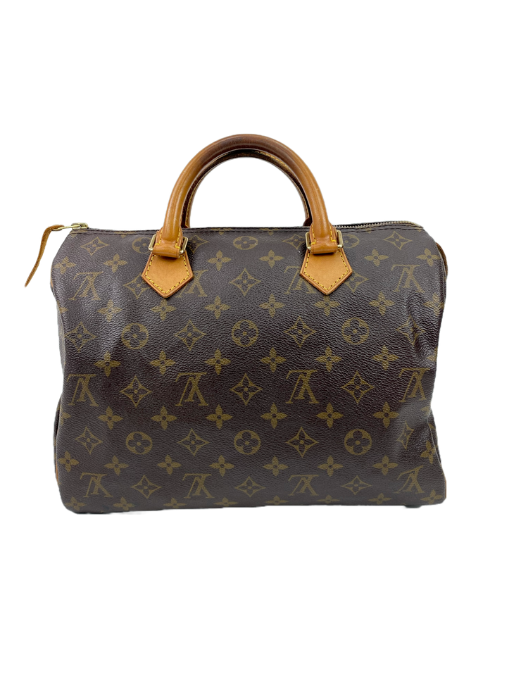 Louis Vuitton Speedy 30 Handbag with Monogram Canvas