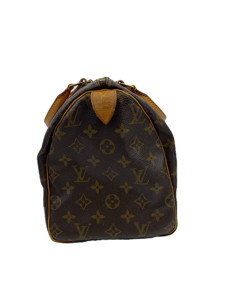 Louis Vuitton Speedy 30 Handbag with Monogram Canvas