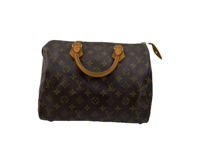 Louis Vuitton Speedy 30 Handbag with Monogram Canvas