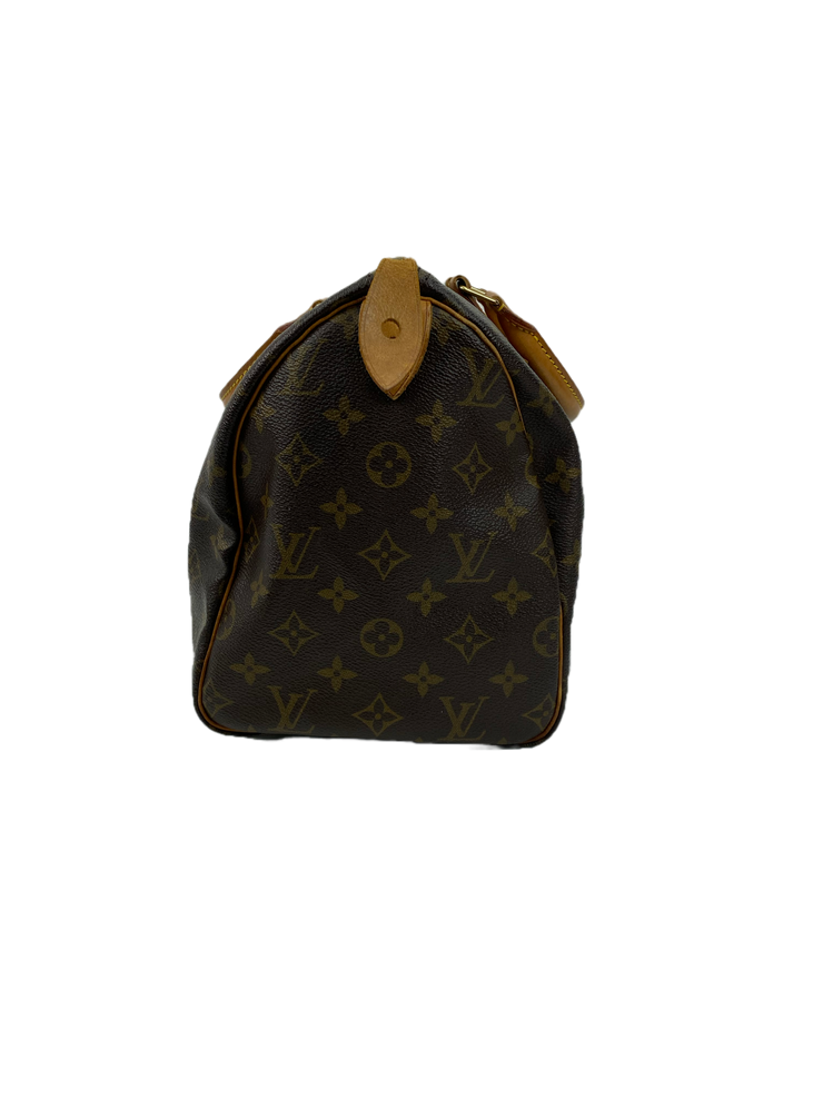 Louis Vuitton Speedy 30 Handbag with Monogram Canvas