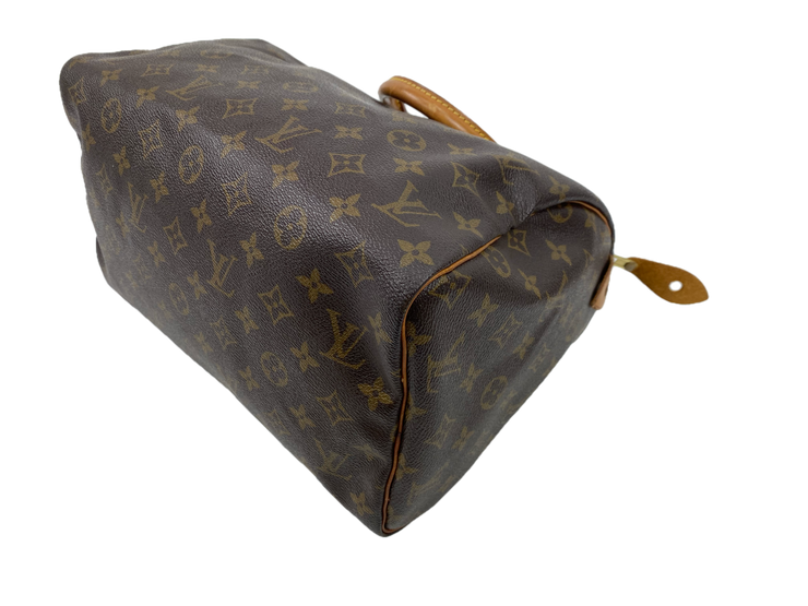 Louis Vuitton Speedy 30 Handbag with Monogram Canvas