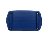 Christian Dior Large Open Bar Bag in Blue Leather