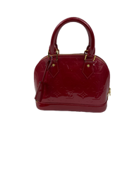 Louis Vuitton Alma BB in Red Vernis Monogram