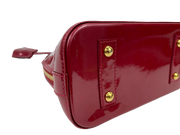 Louis Vuitton Alma BB in Red Vernis Monogram