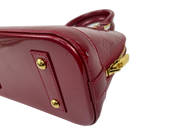 Louis Vuitton Alma BB in Red Vernis Monogram