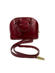 Louis Vuitton Alma BB in Red Vernis Monogram