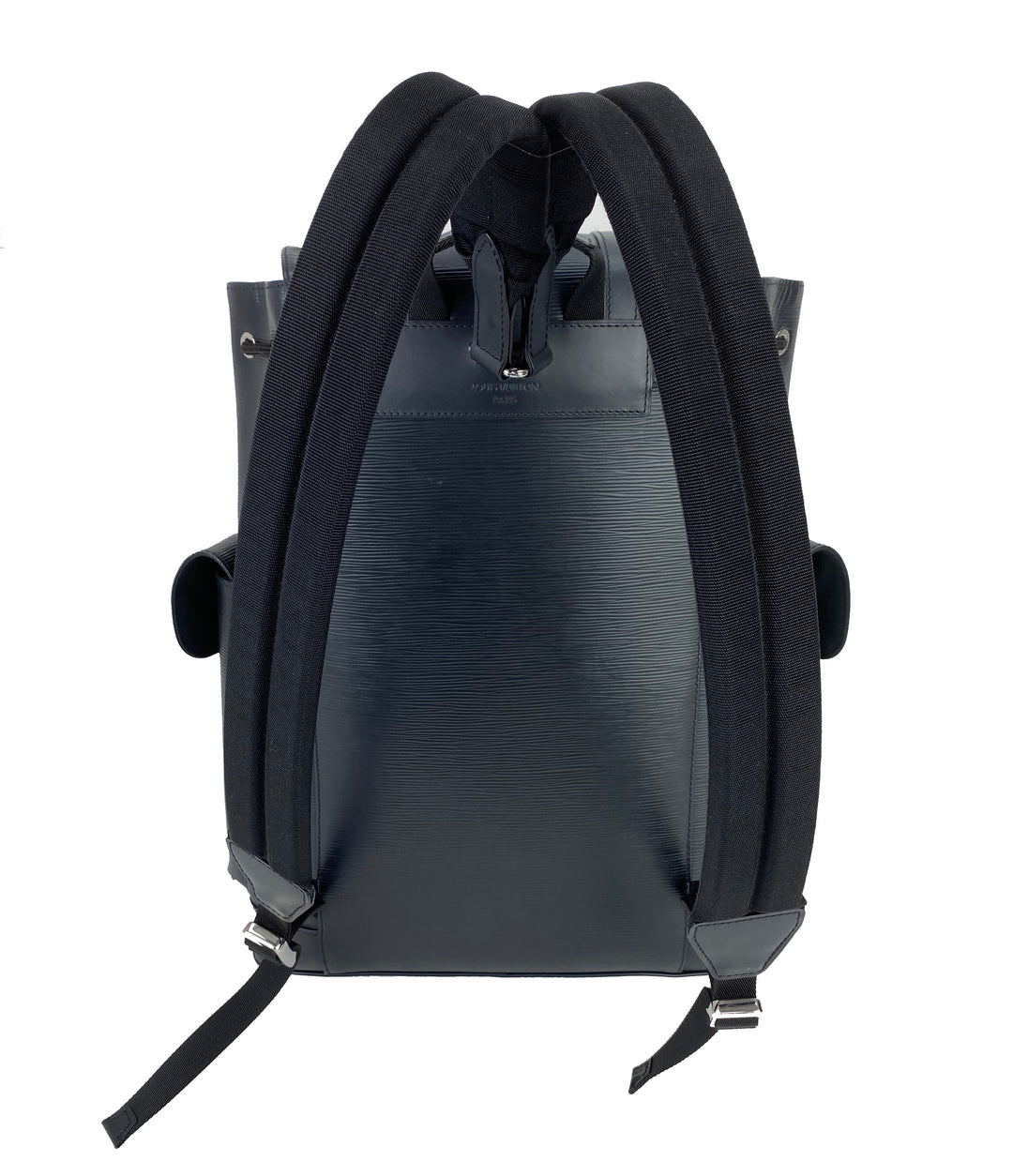 louis vuitton backpack christopher pm inside bag LOUIS VUITTON Christopher PM Black Epi