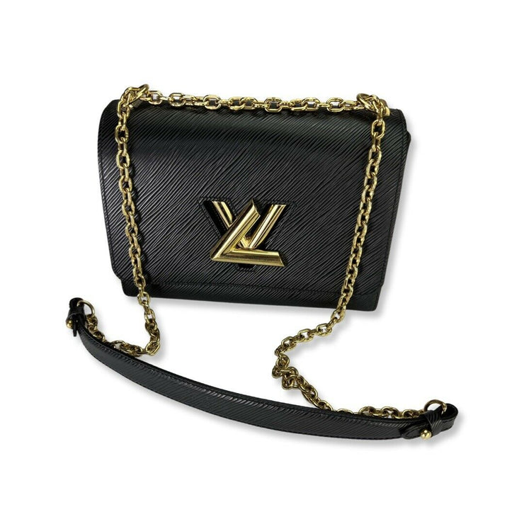 Louis Vuitton Twist MM in Black Epi Leather