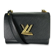 Louis Vuitton Twist MM in Black Epi Leather