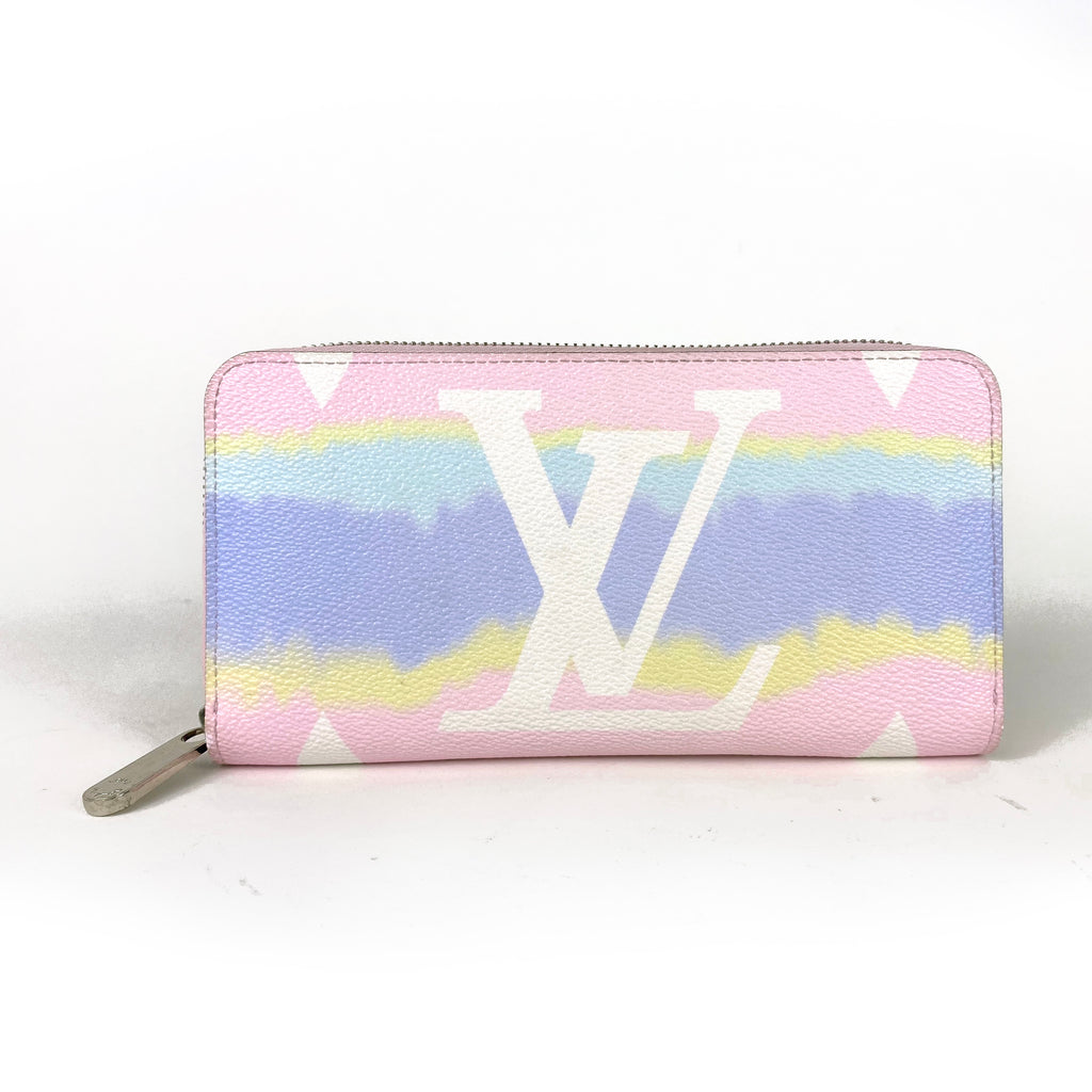 Louis Vuitton, Bags, Louis Vuitton Escale Large Zippy Wallet Giant Flower  Monogram Pastel Pink Canvas