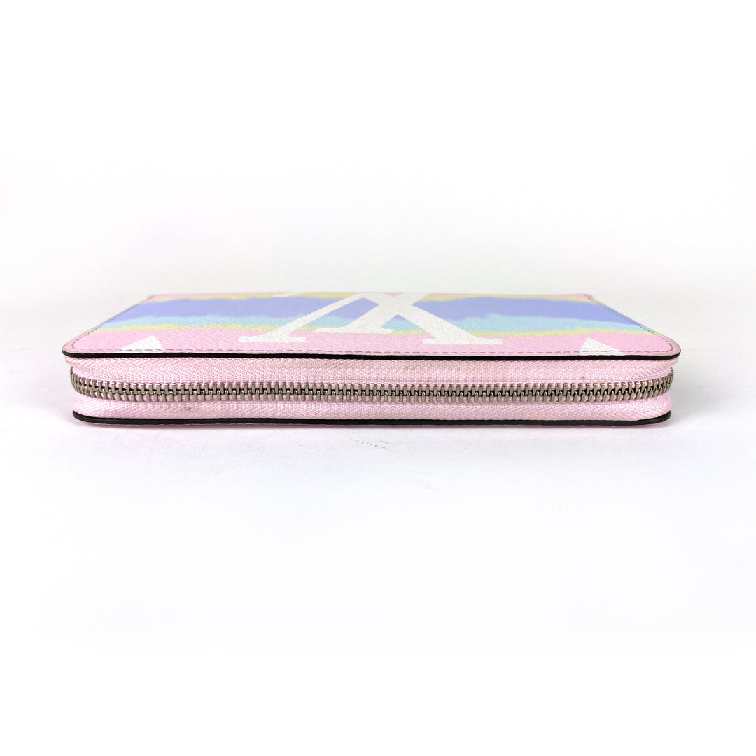 希少【Louis Vuitton】ZippyWallet 長財布 Gradient Pastel Mist LOUIS VUITTON Monogram Giant Spring In The City Zippy Wallet