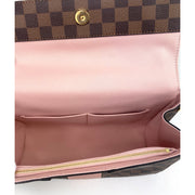 Louis Vuitton Bond Street MM in Damier Ebene with Pink Leather