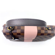 Louis Vuitton Bond Street MM in Damier Ebene with Pink Leather