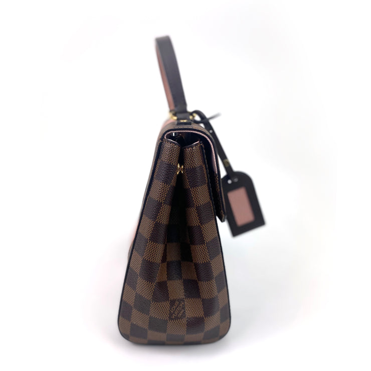 Louis Vuitton Bond Street MM in Damier Ebene with Pink Leather