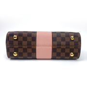 Louis Vuitton Bond Street MM in Damier Ebene with Pink Leather