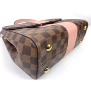 Louis Vuitton Bond Street MM in Damier Ebene with Pink Leather